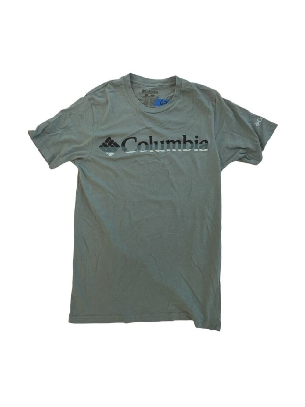 Columbia T Shirt Blue Outdoors Trail Hiking Gorpcore Sporty Men’s Size Small